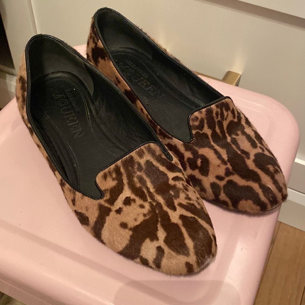 Alexander McQueen ponyhair flats